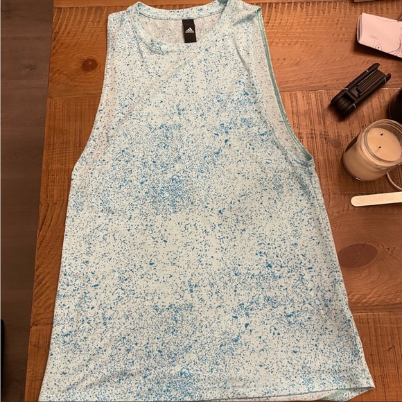 2 TANK TOP BUNDLE—Orange, Blue Women’s Adidas tank top - Picture 3 of 4